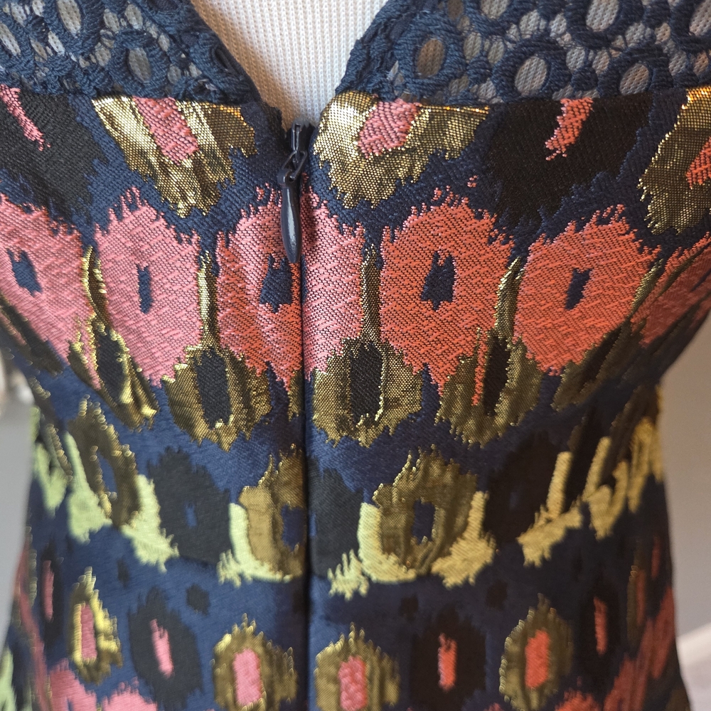 Anthropologie Navy and Multicolor Metallic Tank Top - Picture 5 of 7